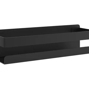 Doucherekje 23×6,5×6 cm geborsteld 304 roestvrij staal matzwart
