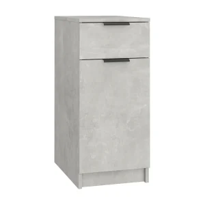 Bureaukast 33,5x50x75 cm bewerkt hout betongrijs Bureaukast 33,5x50x75 cm bewerkt hout betongrijs