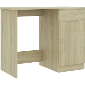 Bureau 100x50x76 cm bewerkt hout sonoma eikenkleurig Bureau 100x50x76 cm bewerkt hout sonoma eikenkleurig