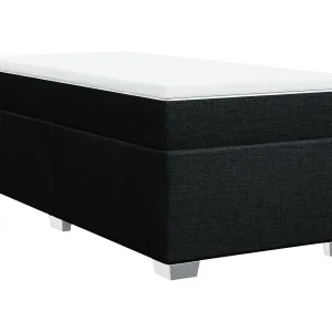 Boxspring met matras stof zwart 100×200 cm Boxspring met matras stof zwart 100×200 cm