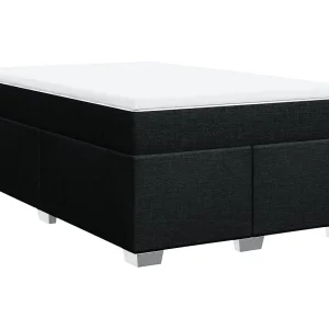 Boxspring met matras stof zwart 120×190 cm Boxspring met matras stof zwart 120×190 cm