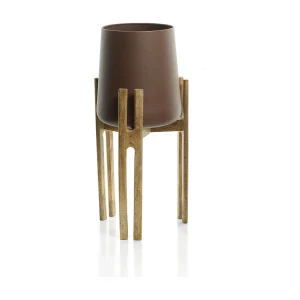 De Forked Root Bloempot – Naturel Bruin – L De Forked Root Bloempot – Naturel Bruin – L