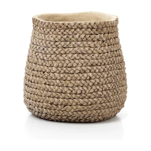 De Braided Planter – Natuurlijk – L