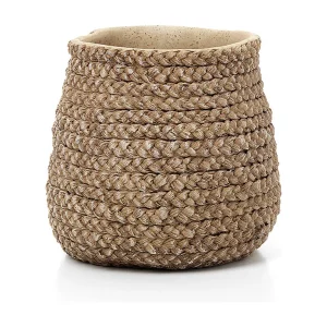 De Braided Planter – Natuurlijk – M