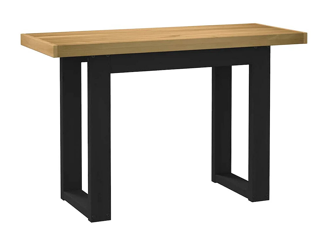 Bureau NOAIN U-vormige poten 120x50x75 cm massief hout