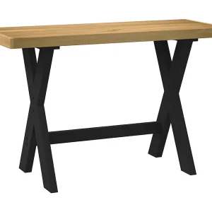 Bureau NOAIN X-vormige poten 120x50x75 cm massief hout