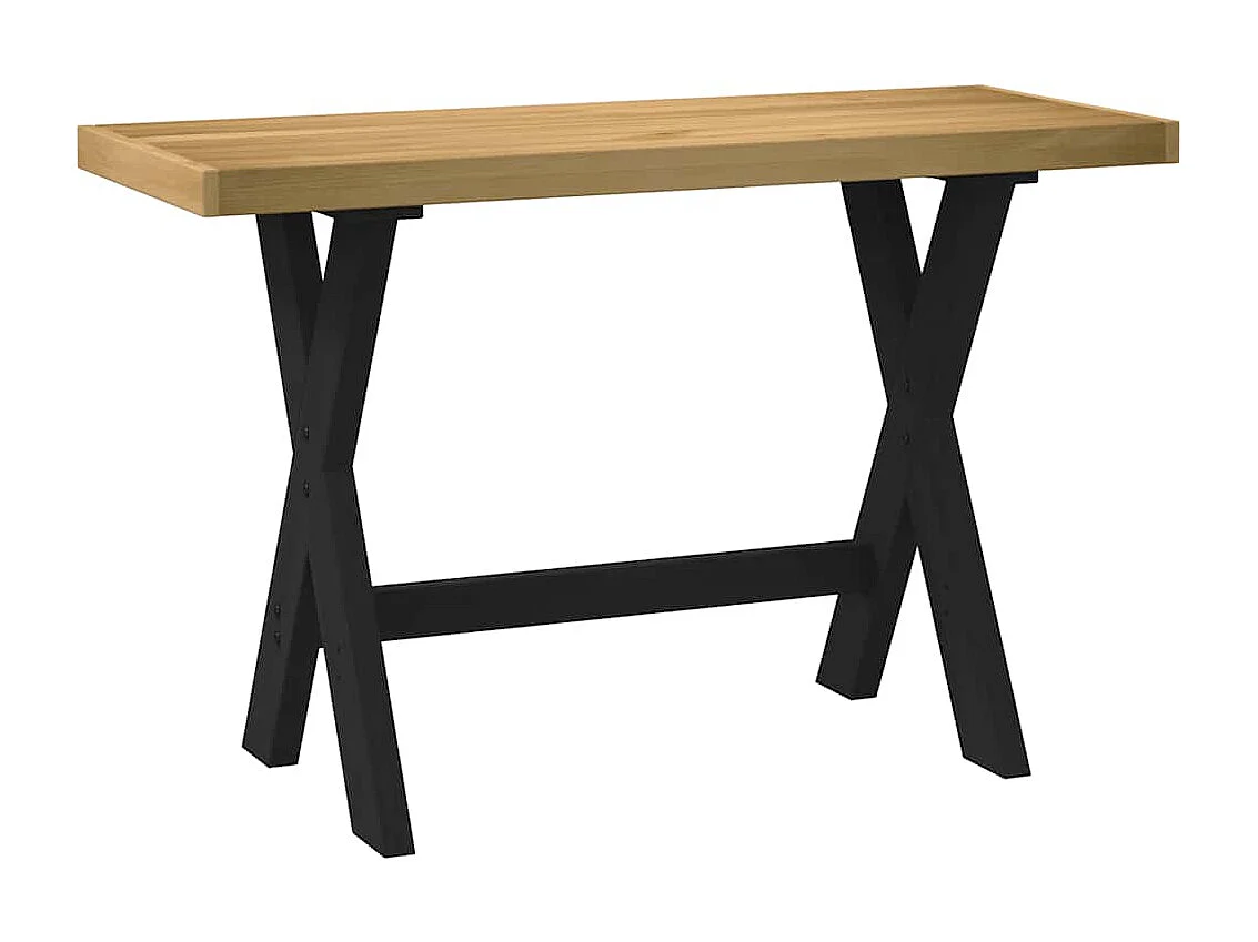 Bureau NOAIN X-vormige poten 120x50x75 cm massief hout