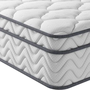 Boxtop matras 80x200cm, dikte 26cm, pocketvering en traagschuim, meerlaags comfort 7 zones, volwassen/kinderbed, klassieke stijl Boxtop matras 80x200cm, dikte 26cm, pocketvering en traagschuim, meerlaags comfort 7 zones, volwassen/kinderbed, klassieke stijl