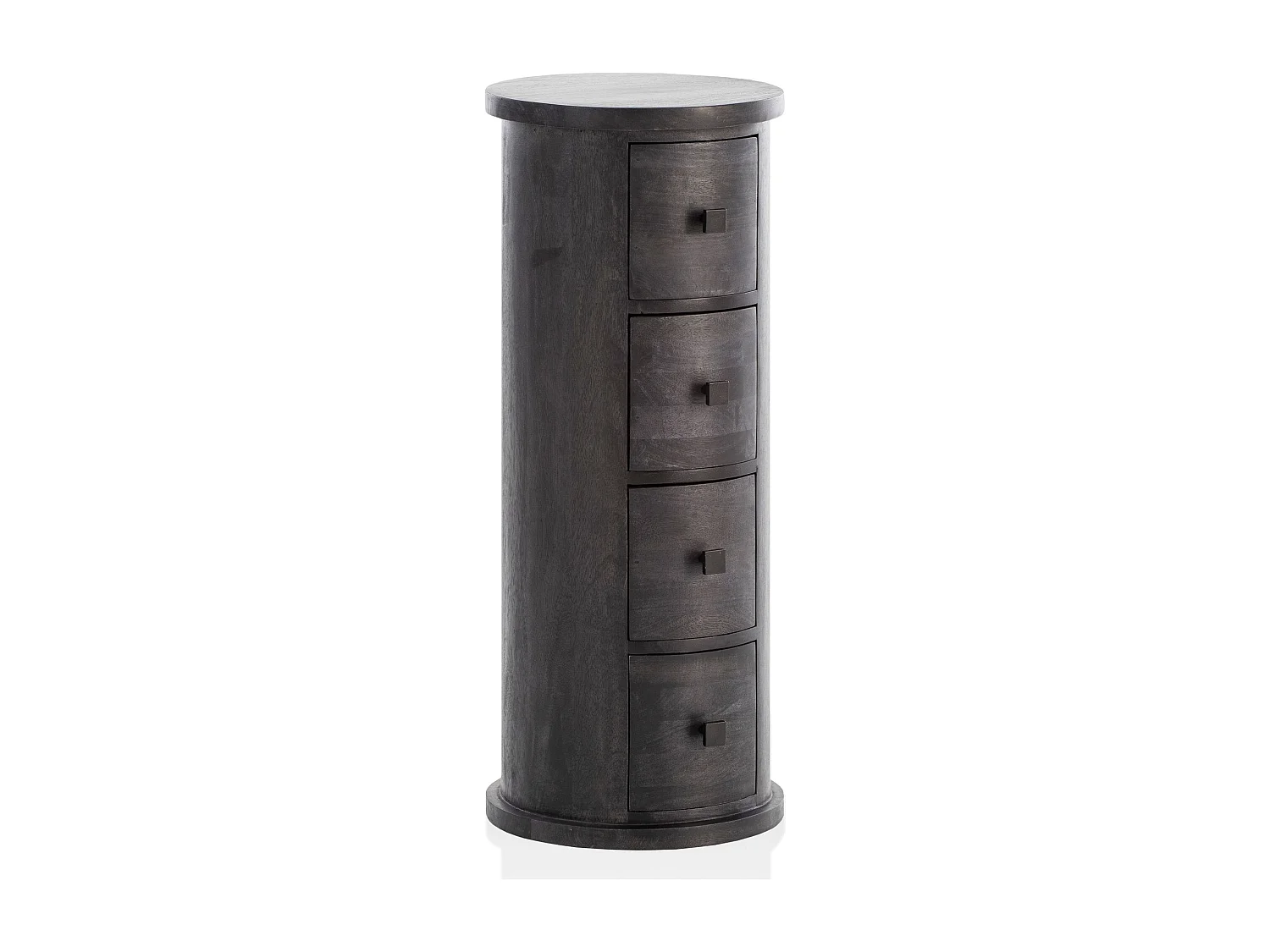 Design Dressoir Mango Massief Hout Zwart 34x85x34 cm |