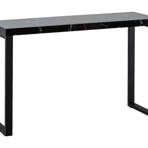 consoletafel marmerlook zwart hoogglans 120x40x76 cm consoletafel marmerlook zwart hoogglans 120x40x76 cm