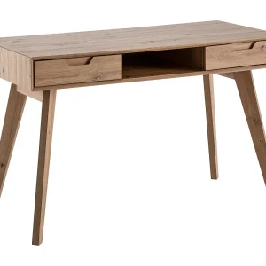 bureau 120x55x77 cm eiken decor met opbergruimte, bureau 120x55x77 cm eiken decor met opbergruimte,