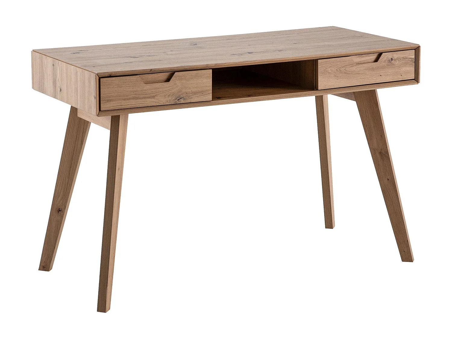 bureau 120x55x77 cm eiken decor met opbergruimte,