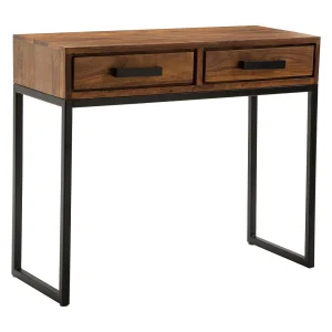 console Sheesham massief hout / metaal 90x76x36 cm hal console Sheesham massief hout / metaal 90x76x36 cm hal