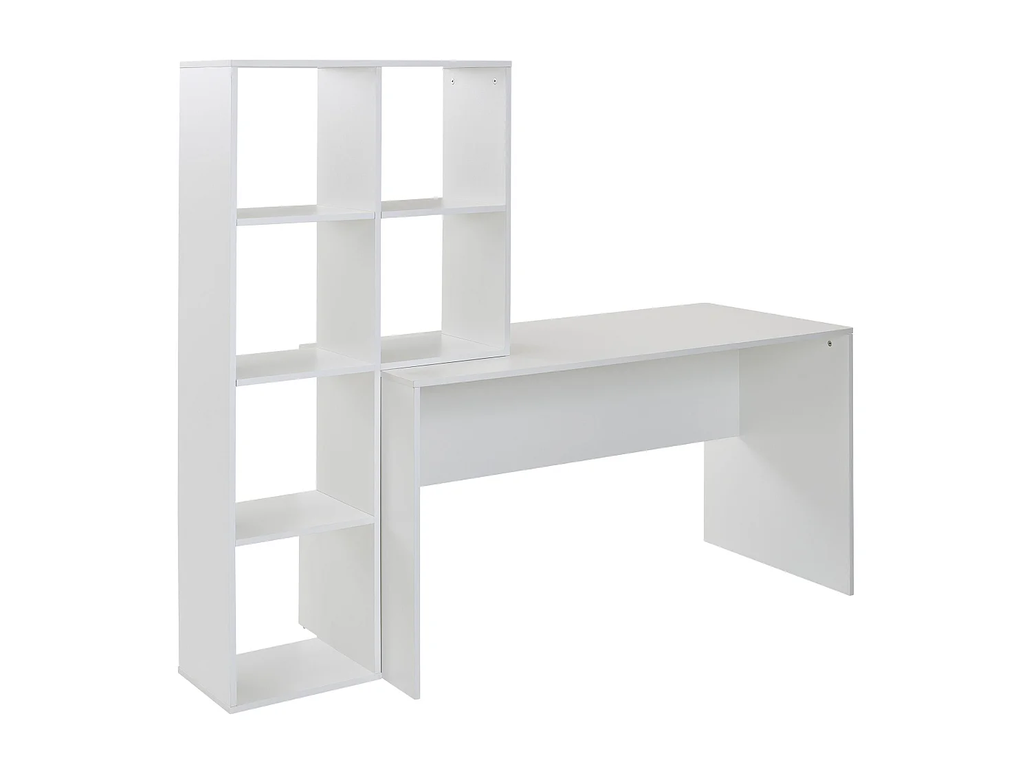 bureau met plank wit 170x59x143,5 cm bureautafel modern