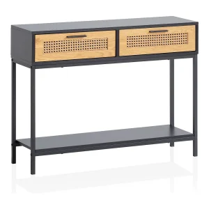 consoletafel zwart 100x30x75 cm design dressoir hal,