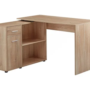 design hoekbureau met plank Sonoma 120 x 75,5 x 106,5 cm