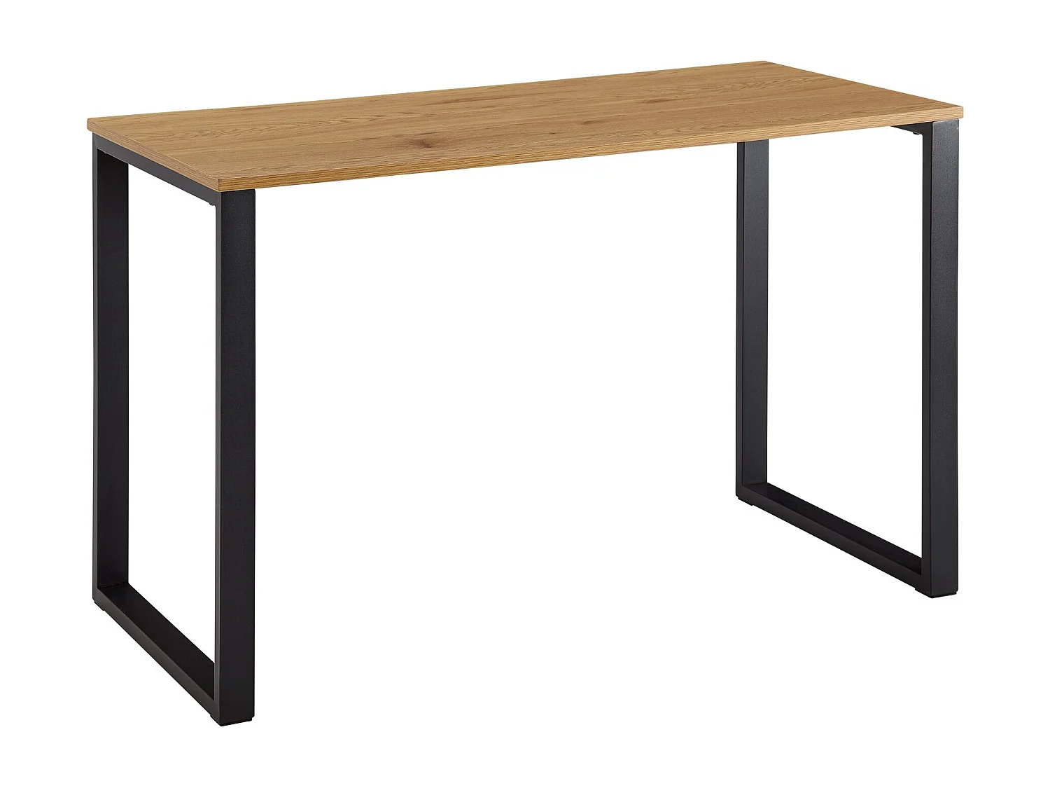 bureau eiken decor / zwart 120x60x76 cm design