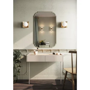 Console 2 laden met metalen voet 100×83 cm Console 2 laden met metalen voet 100×83 cm