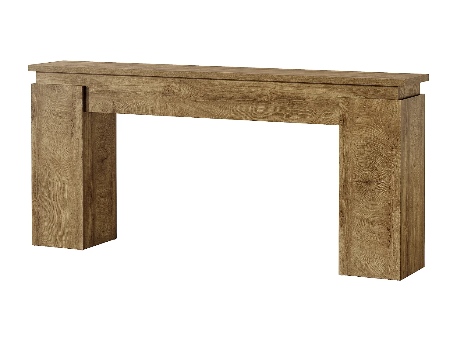 Consoletafel van 160 cm, rustieke haltafel met open opbergruimte voor de woonkamer