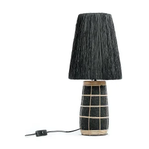 De Naxos Tafellamp – Zwart Naturel