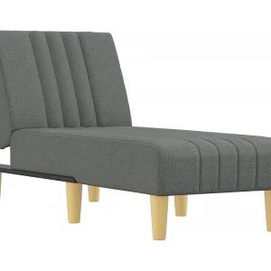 Chaise longue stof donkergrijs Chaise longue stof donkergrijs