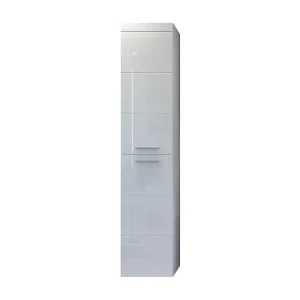 Divone glanzend witte badkamerwandkolom 35 cm Divone glanzend witte badkamerwandkolom 35 cm