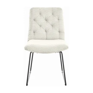 Gestoffeerde stoel – Wit Koord – NEW CHARME Gestoffeerde stoel – Wit Koord – NEW CHARME