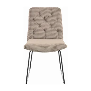 Gestoffeerde stoel – Taupe Koord – NEW CHARME Gestoffeerde stoel – Taupe Koord – NEW CHARME
