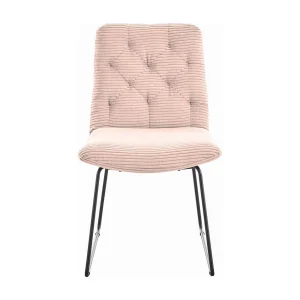 Gestoffeerde stoel – Roze Koord – NEW CHARME Gestoffeerde stoel – Roze Koord – NEW CHARME