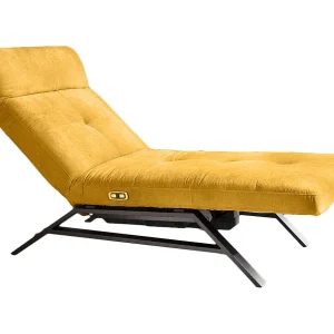 Relaxligstoel – Geel Fluweel – AMERIVA Relaxligstoel – Geel Fluweel – AMERIVA