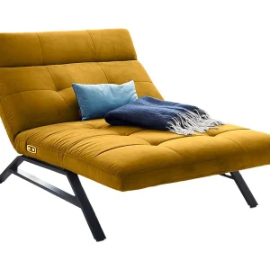Relaxligstoel – Geel Fluweel – AMERIVA Relaxligstoel – Geel Fluweel – AMERIVA