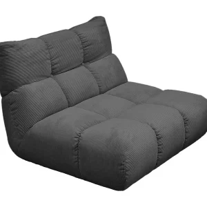 Draaibare fauteuil – Antraciet Koord – VIVIEN Draaibare fauteuil – Antraciet Koord – VIVIEN
