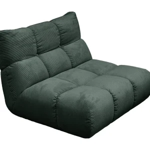Draaibare fauteuil – Smaragdgroen Koord – VIVIEN Draaibare fauteuil – Smaragdgroen Koord – VIVIEN