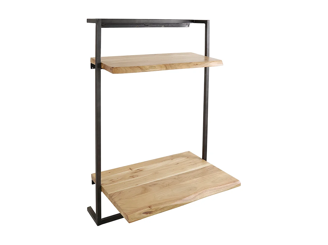 Bureau - Hout Hout, metaal - 45 x 65 cm - AIDY