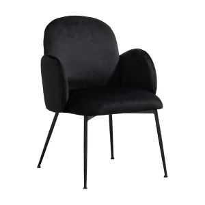 Leunstoel – Zwart Fluweel – DEON Leunstoel – Zwart Fluweel – DEON