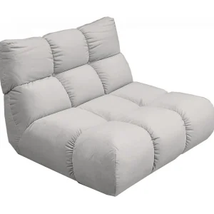 Draaibare fauteuil – Zilver Fluweel – VIVIEN Draaibare fauteuil – Zilver Fluweel – VIVIEN