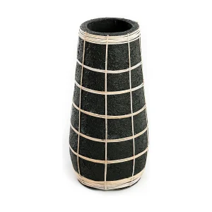 De Cutie Vaas – Zwart Naturel – L