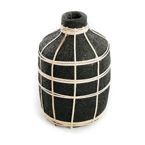 De Whoopy Vaas – Zwart Naturel – M De Whoopy Vaas – Zwart Naturel – M