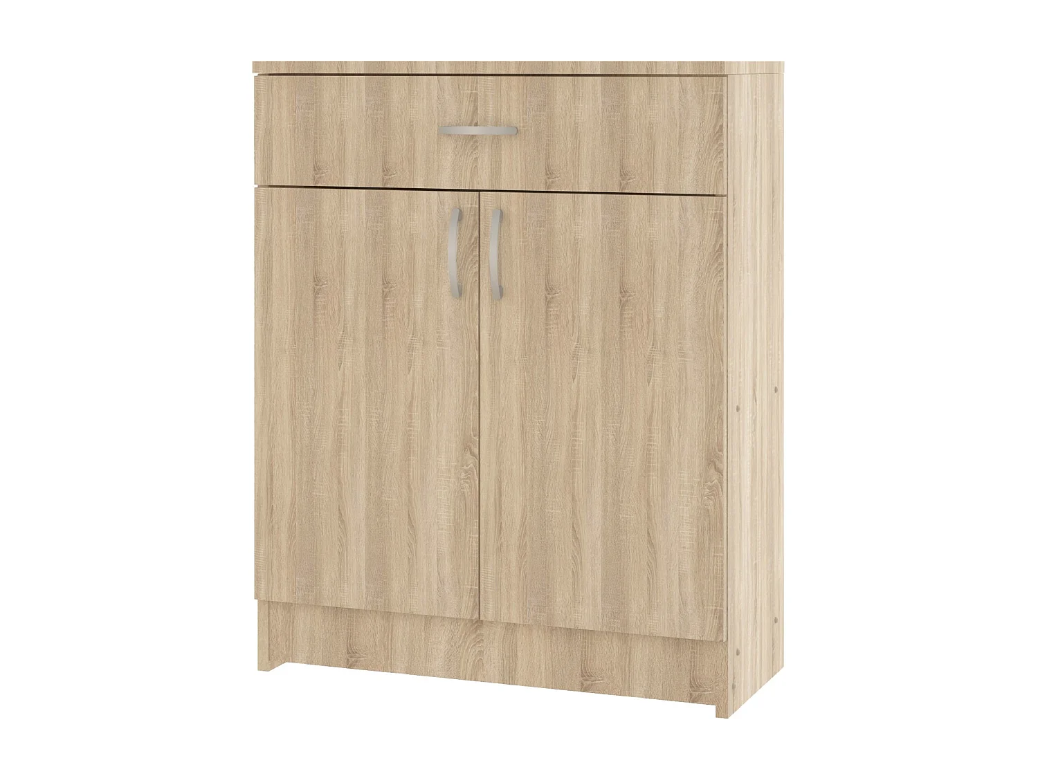 Commode Tisa, 1 Lade, 2 Deuren, Sonoma eiken, 80 x 35 x 100 cm
