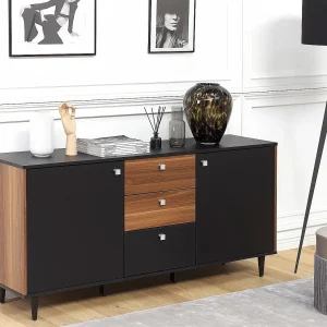 Dressoir met 2 deuren KURO Zwart Dressoir met 2 deuren KURO Zwart