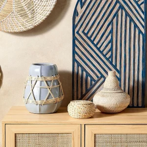 Decovaas KAMERING Keramiek 27 cm Blauw