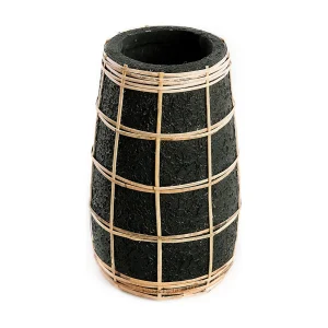 De Cutie Vaas – Zwart Naturel – S