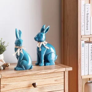 Decoratief accessoire JAMBLES Keramiek Blauw Decoratief accessoire JAMBLES Keramiek Blauw