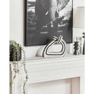 Decoratief accessoire ZANDER Steengoed Zwart/wit
