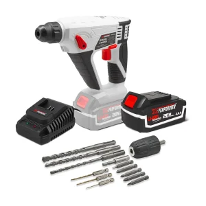 Draadloze boorhamer 20V met batterij en oplader X-Performer