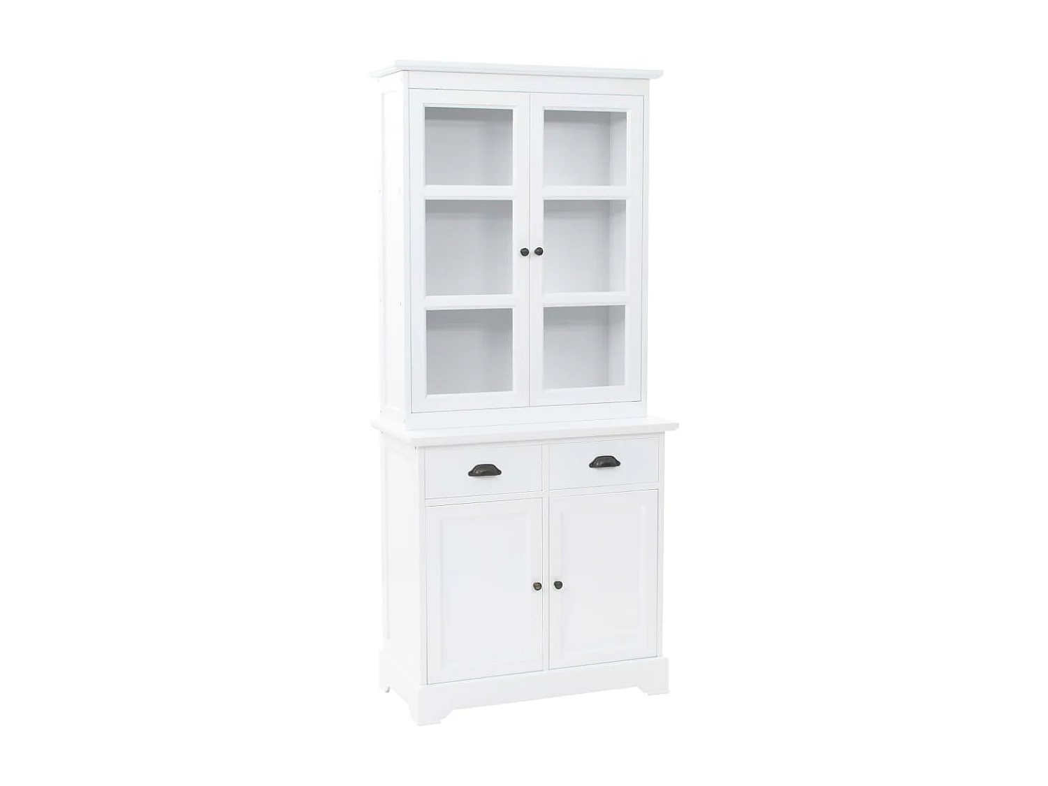 Buffetkast met 4 deuren 80x40x180 cm MDF en grenenhout