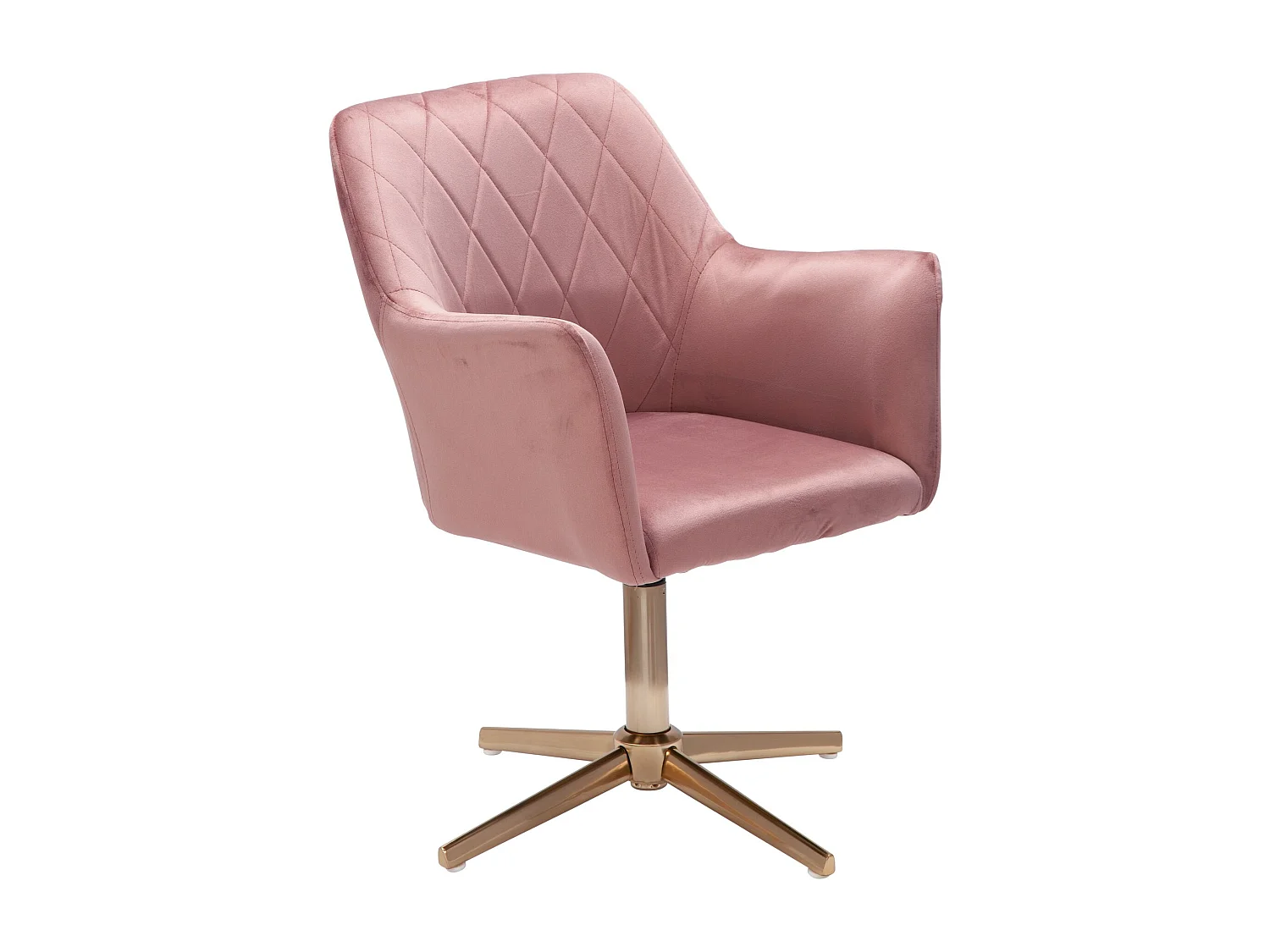 Bureaustoel Roze Fluweel Design Draaistoel met