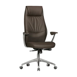 bureaustoel echt leer bruin bureaustoel X-XL 120 kg bureaustoel echt leer bruin bureaustoel X-XL 120 kg