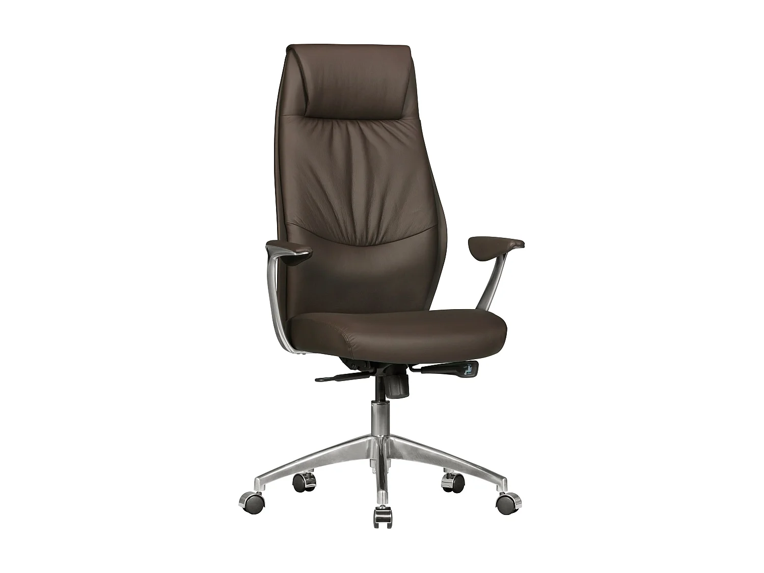bureaustoel echt leer bruin bureaustoel X-XL 120 kg