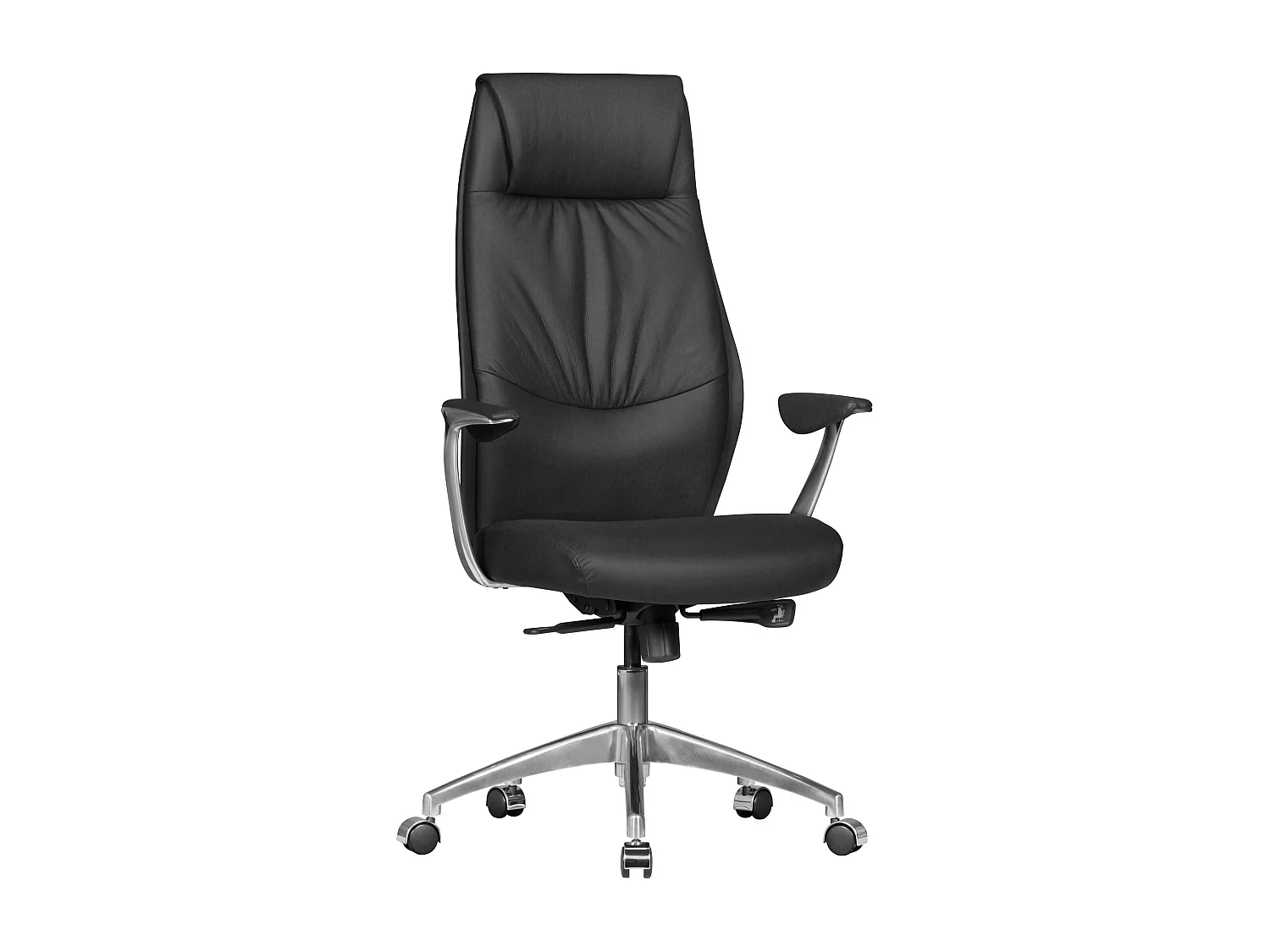 bureaustoel echt leer zwart bureaustoel X-XL 120kg